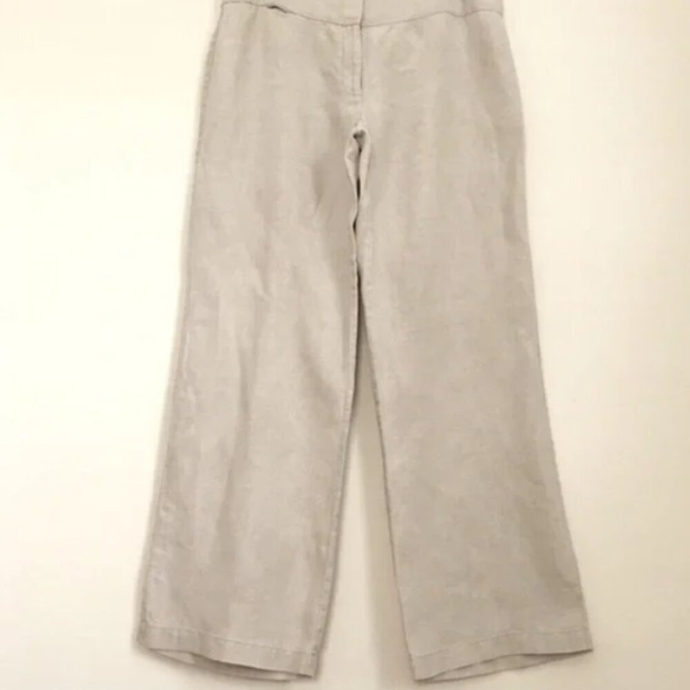 EUC Eileen Fisher Wide Leg Linen Pants